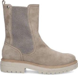 No Stress suède enkelboots taupe