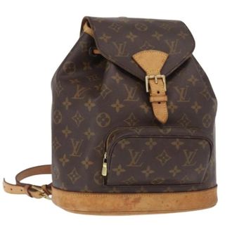 Louis Vuitton Pre-owned Backpacks, female, Brown, Size: ONE SIZE Pre-owned Canvas Backpack