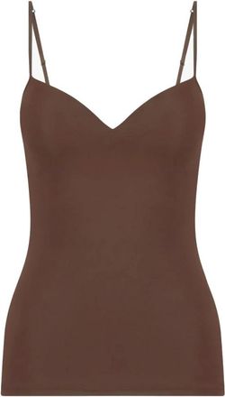 Ibana Mouwloze Top Eden - Dames - Tops zonder mouwen - Bruin - XS - Polyester - Tops