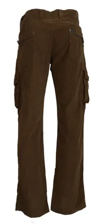 Ermanno Scervino Cotton Corduroy Cargo Mens Pants