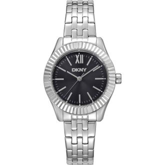 DKNY L 017-2 Bracelet Watch in Black/Silver at Nordstrom