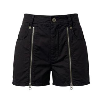 Mr & Mrs Italy Shorts de color s&oacute;lido - Shorts - Mujer - Negro - 2XS