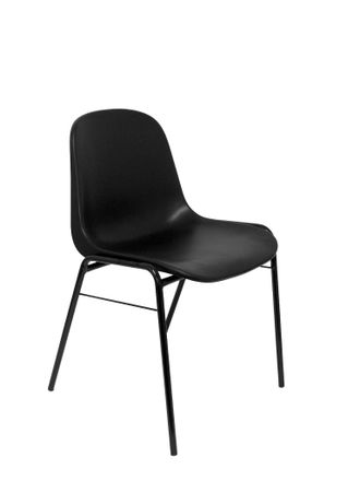 Piqueras y Crespo Piqueras Y Crespo - Pack 1 Silla Beta Negra Chasis Negro