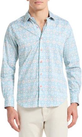 Robert Graham Mariage Floral Button-Up Shirt in Blue Multi at Nordstrom Rack, Size Xxx-Large