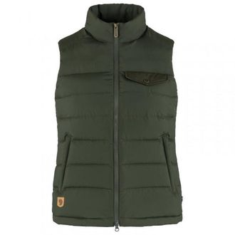 Fj&auml;llr&auml;ven Greenland Down Liner Vest Daunengilet f&uuml;r Damen | oliv
