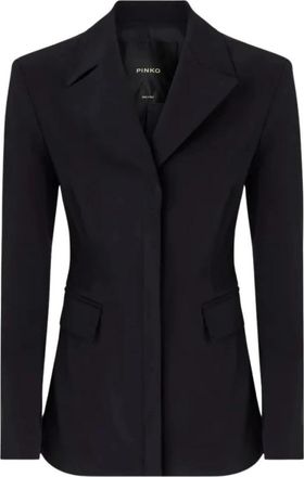Pinko Terlaner Jas - Dames - Blazers - Zwart - M - Jassen