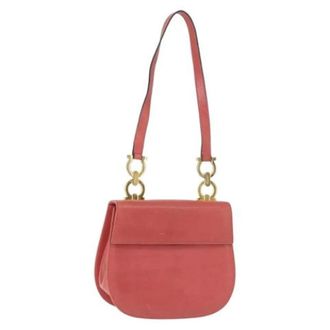 Ferragamo Pre-owned Gancini Schoudertas - Dames - Pre-owned - Roze - Maat: ONE Size Leer
