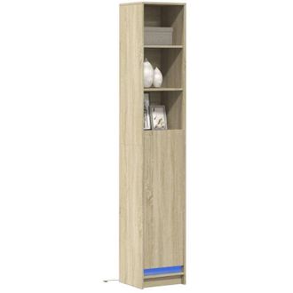 vidaXL Vidaxl - Credenza con led Rovere Sonoma 36x32,5x200 cm Legno Multistrato