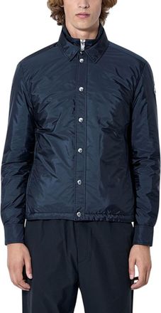 Moncler Navy Blue Solid Shirt Jacket