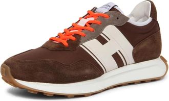 Hogan H601 Sneakers - Heren - Sneakers - Bruin - 42 EU - Leer - Schoenen
