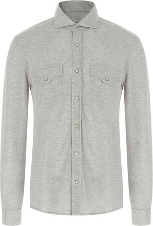 Brunello Cucinelli Piqu Cotton Shirt