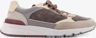 Brunello Cucinelli Sneakers in suede con inserti in pelle - BRUNELLO CUCINELLI - gender_Man
