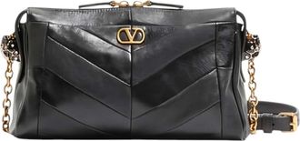 Valentino Garavani Black Panthea Small Shoulder Bag
