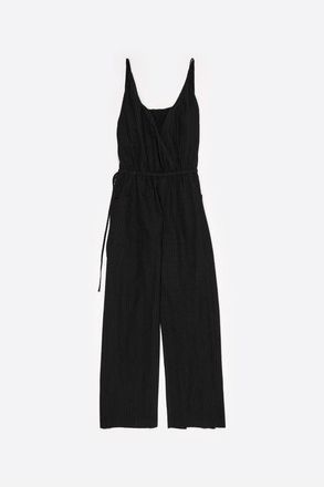 Bimba & Lola Strappy Jumpsuit With Gathered Inner Top in Black at Nordstrom, Size X-Large Eu