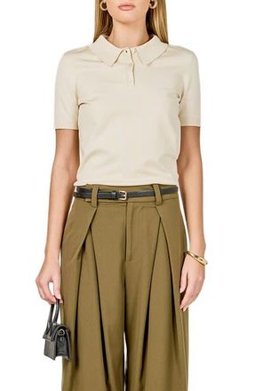 endless rose Polo Sweater in Ivory at Nordstrom, Size X-Small