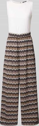 Zero Relaxed Fit Jumpsuit aus Viskose-Mix mit Eingrifftaschen in Black, Größe 44