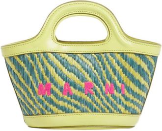 Marni Green Tropicalia Micro Tote