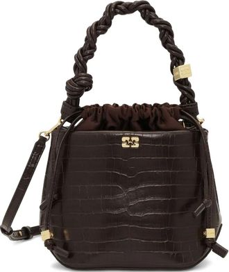 Ganni Borsa a secchiello Bou - Marrone