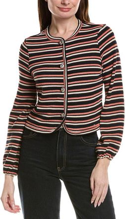 CeCe by Cynthia Steffe Elastic Cuff Knit Cardigan