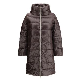 Herno Matilde Midi Donsjas - Dames - Jassen - Bruin - Maat: XL Poliester