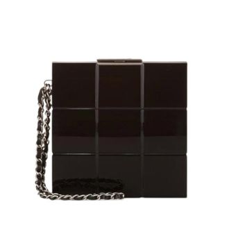 Chanel Pre-owned Lucite Minaudiere - Dames - Pre-owned - Zwart - Maat: ONE Size