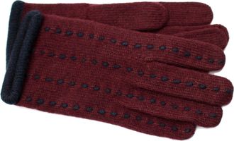 Portolano GLOVES WITH CONTRAST STITCHING