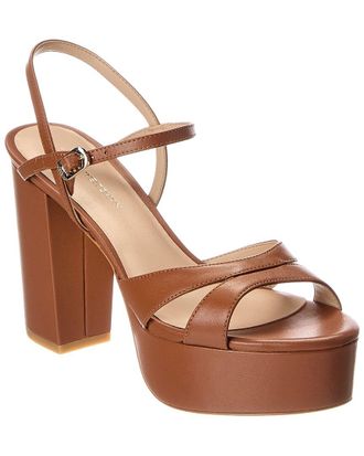 Stuart Weitzman Maia Leather Platform Sandal
