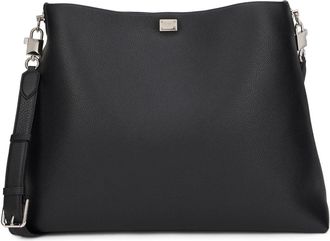 Dolce & Gabbana Tote Bag Vittoria - Heren - Schoudertassen - Zwart - ONE Size - Leer - Tassen