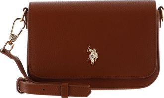 U.S.Polo Association Mansion Flap Crossbody Bag Tan Brown