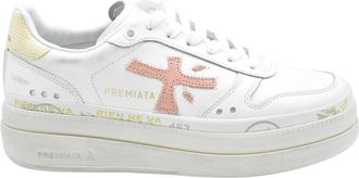 Premiata Micol Sneaker - Dames - Sneakers - Wit - 40 EU - Leer - Schoenen