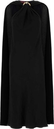 Gucci Black Acetate Blend Fabric Evening Dress