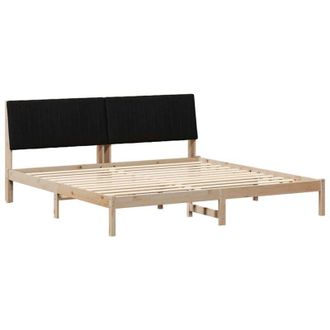 vidaXL Estructura De Cama Marr&oacute;n 200 X 200 Cm Madera De Pino Macizo Vidaxl