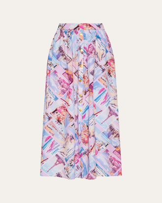 L'agence Seina Pocket Midi Skirt