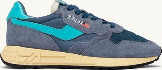 Autry SNEAKERS REELWIND LOW IN NYLON E SUEDE AGATA E BLUE CURACAO