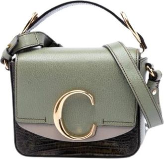 Chlo&eacute; Pre-owned Mini C Satchel - - Pre-owned - Donna - Verde - ONE SIZE
