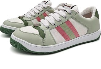 Gucci Green And Pink Retro Trainers Size 39