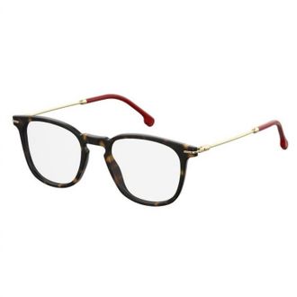 Carrera Unisex 156/v 086 145 Eyeglasses In Tortoise With Red And Gold Temples