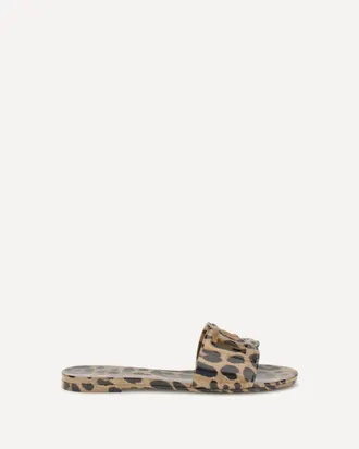 Dolce & Gabbana Sandali in gomma stampa leopardata Woman 37
