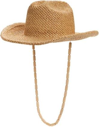 Lack of Color Raffia Cowboy Hat in Natural Raffia at Nordstrom, Size Medium