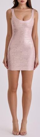 House of CB The OG Bandage Minidress in Rose Gold at Nordstrom, Size X-Large