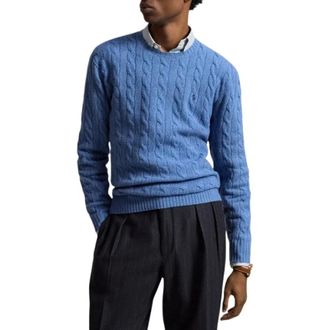 Ralph Lauren Jersey de punto trenzado - Knitwear - Hombre - Azul - XL