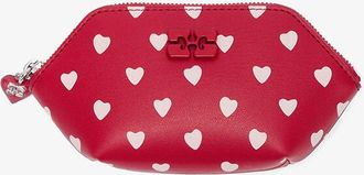 Ganni Red Bou Coin Purse with Dots