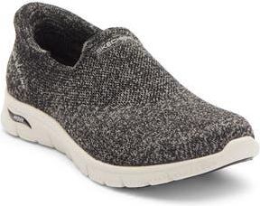Skechers Go Walk Arch Fit Slip-On Sneaker in Grey/Black Night at Nordstrom Rack, Size 5.5