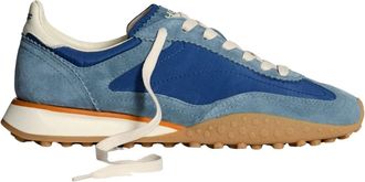 Hoff Blauwe Sneaker met Witte Achterkant Detail - unisex - Sneakers - Blauw - 44 EU - Schoenen