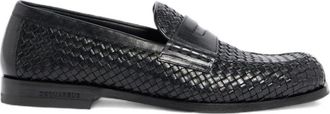 Dsquared2 Gothic Loafers - Heren - Loafers - Zwart - 42 1/2 EU - Nylon - Schoenen