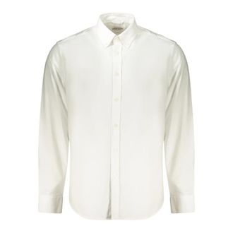 Guess Lange Mouwen Shirt - Heren - Zakelijke Overhemden - Wit - M - Overhemden