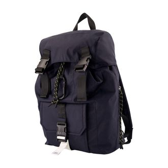 A.P.C. Mens Trek 2.0 Backpack Navy Nylon
