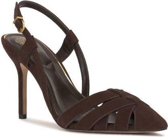 Vince Camuto Marsia Slingback Pointed Toe Pump in Brownie at Nordstrom, Size 5.5