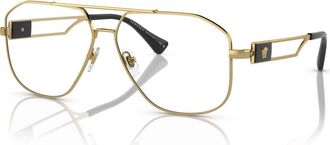 Versace 59mm Pilot optical glasses in Gold at Nordstrom