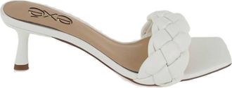 Ex&eacute; Womens Betta Low Heel Sandal In White